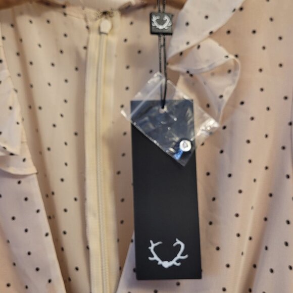 ✨NWT✨ For Love and Lemons Polka Dot Maxi Dress - Picture 4 of 11